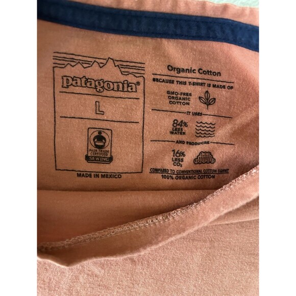 Patagonia Women’s Granite Swift Organic Cotton T-Shirt Sienna Clay Size Large - Picture 4 of 6